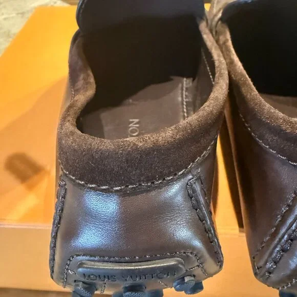 LV Monogram Leather Drivers